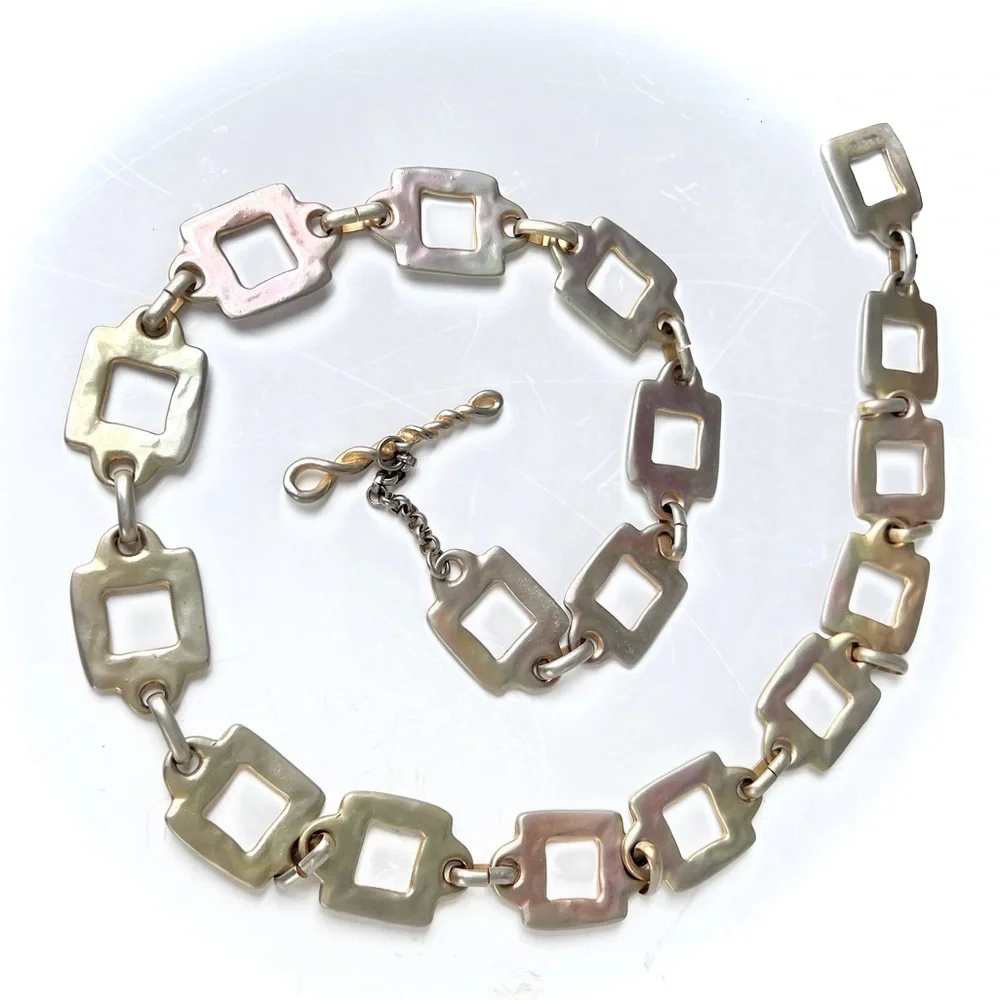 Vintage Belt Go Go Chain Link Metal Wear As You Want Flair Retro Accessory